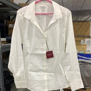 Women's White Button Down Shirt